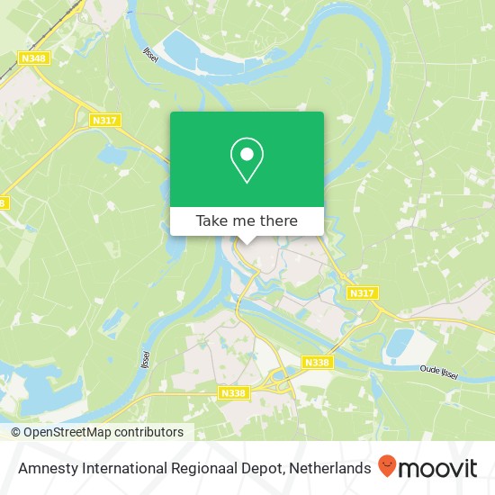 Amnesty International Regionaal Depot map