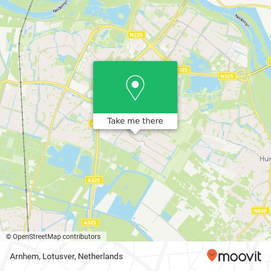 Arnhem, Lotusver Karte