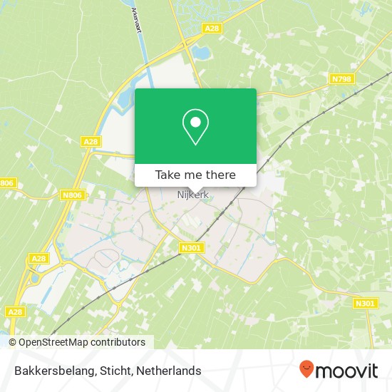 Bakkersbelang, Sticht map