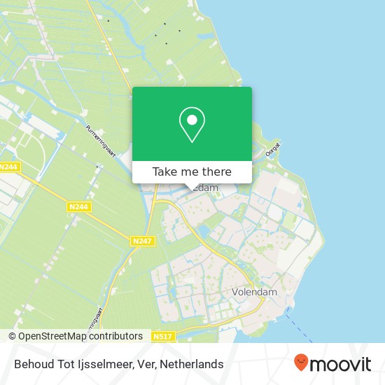 Behoud Tot Ijsselmeer, Ver map