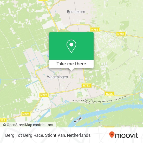 Berg Tot Berg Race, Sticht Van map