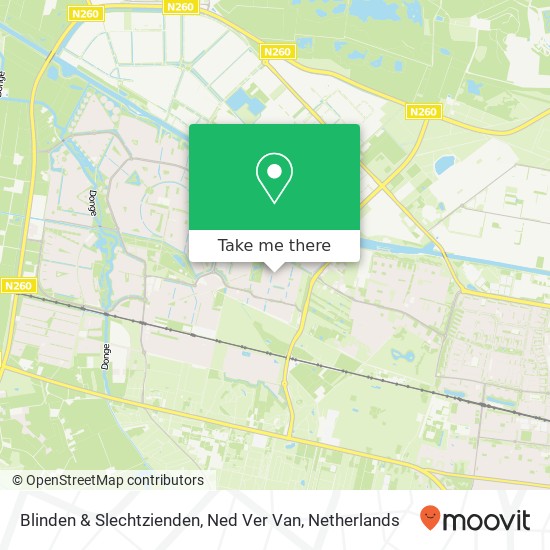 Blinden & Slechtzienden, Ned Ver Van map