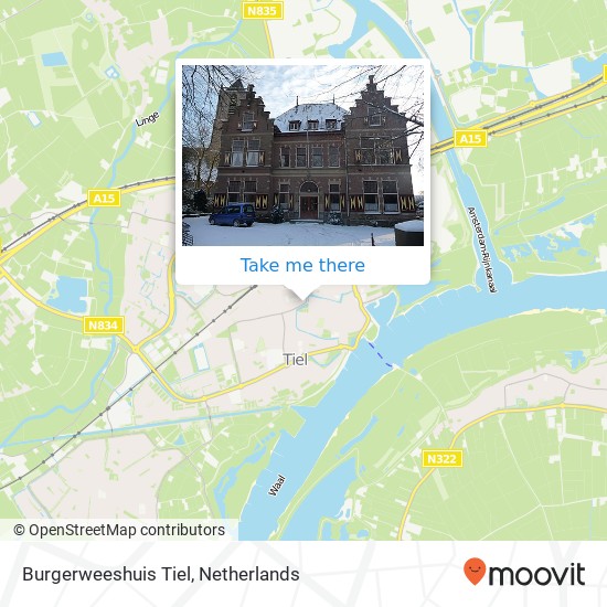 Burgerweeshuis Tiel map