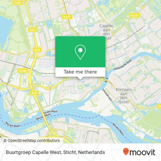 Buurtgroep Capelle West, Sticht map