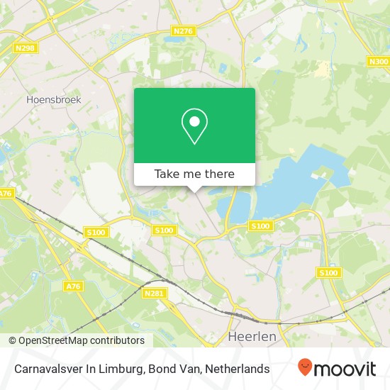 Carnavalsver In Limburg, Bond Van map