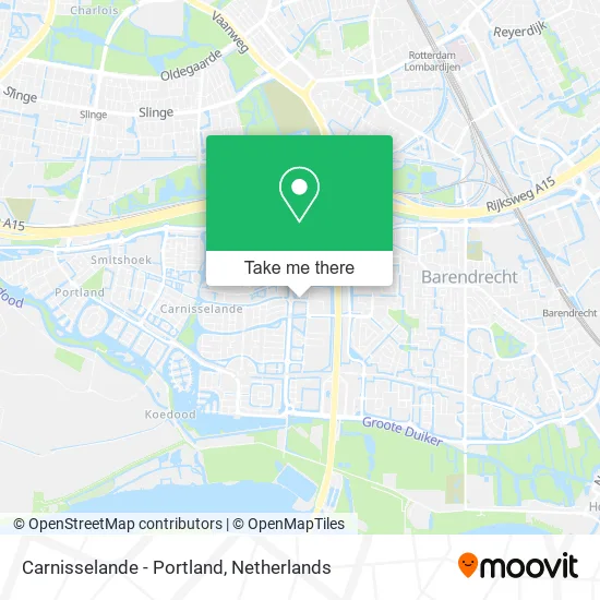 Carnisselande - Portland Karte