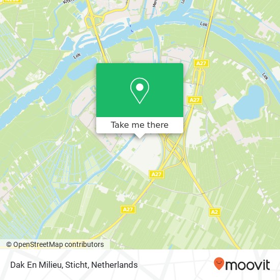 Dak En Milieu, Sticht map