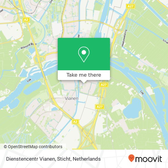 Dienstencentr Vianen, Sticht map