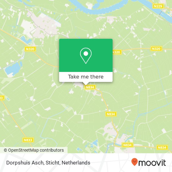 Dorpshuis Asch, Sticht map