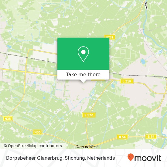 Dorpsbeheer Glanerbrug, Stichting map