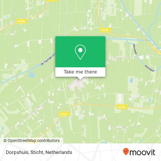 Dorpshuis, Sticht map