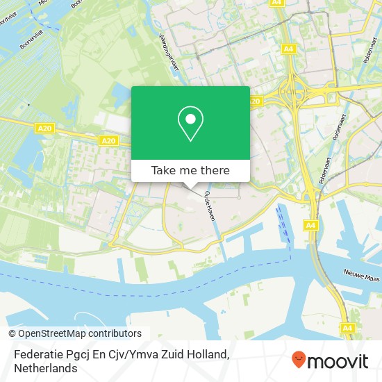 Federatie Pgcj En Cjv / Ymva Zuid Holland map