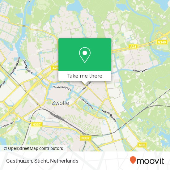 Gasthuizen, Sticht map