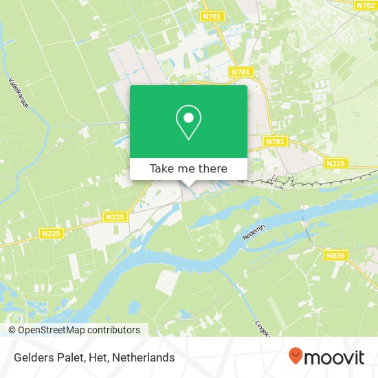 Gelders Palet, Het map