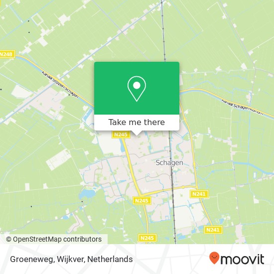 Groeneweg, Wijkver map