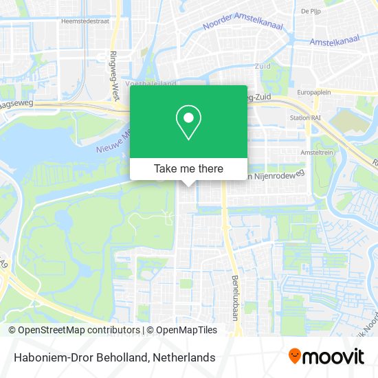 Haboniem-Dror Beholland map