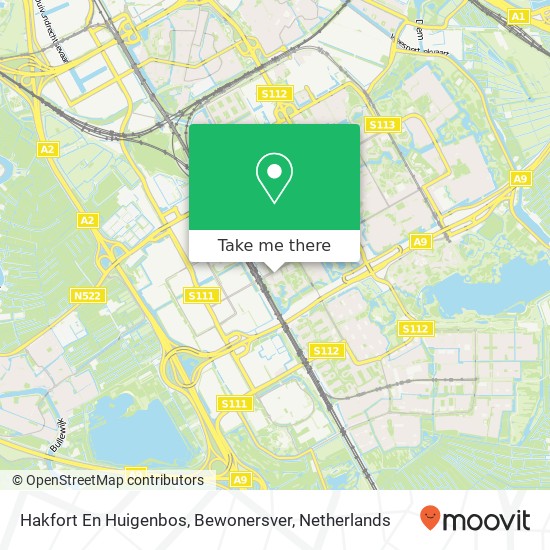 Hakfort En Huigenbos, Bewonersver Karte