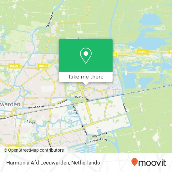 Harmonia Afd Leeuwarden map