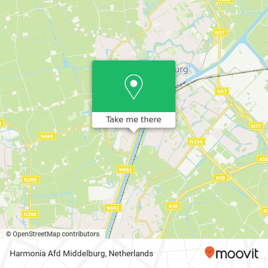 Harmonia Afd Middelburg Karte