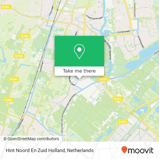 Hint Noord En Zuid Holland map