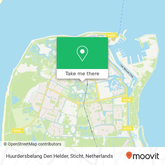 Huurdersbelang Den Helder, Sticht Karte