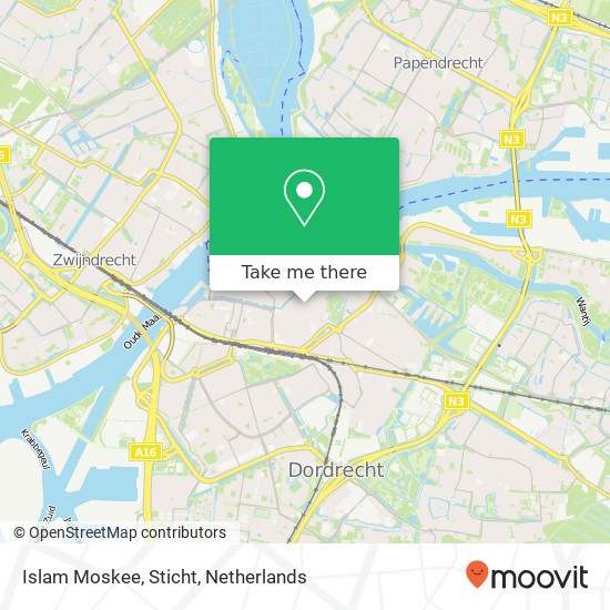 Islam Moskee, Sticht map