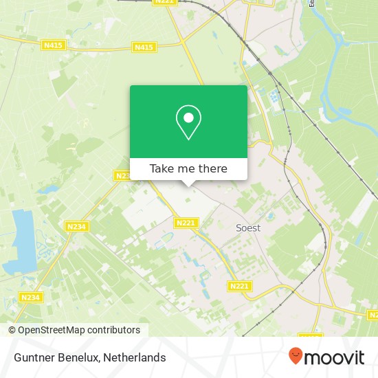 Guntner Benelux map