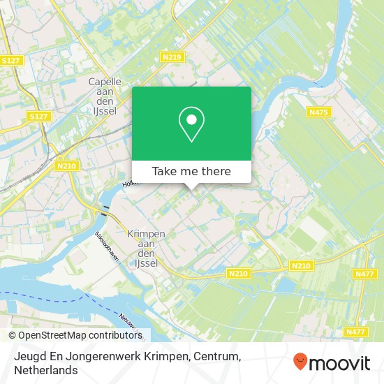 Jeugd En Jongerenwerk Krimpen, Centrum map