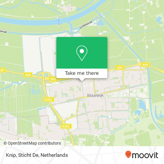 Knip, Sticht De map