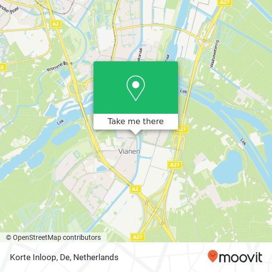 Korte Inloop, De map