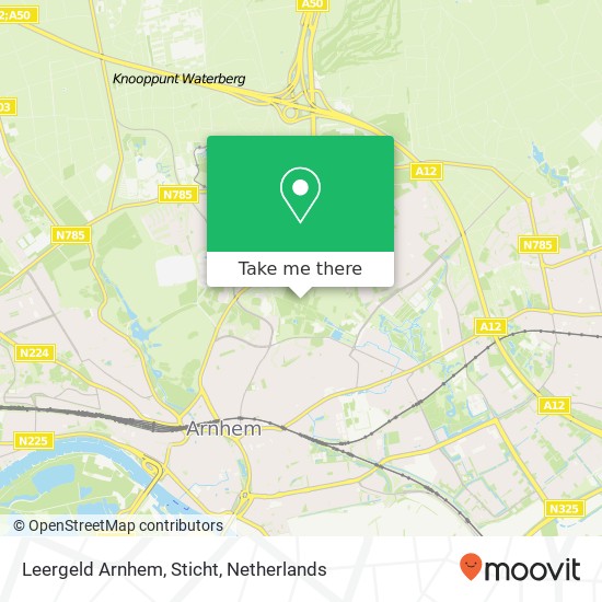 Leergeld Arnhem, Sticht Karte