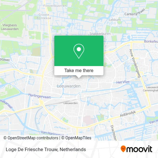Loge De Friesche Trouw map