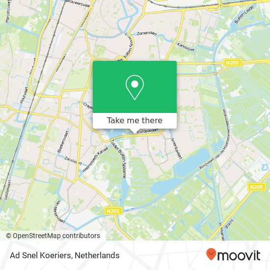 Ad Snel Koeriers map