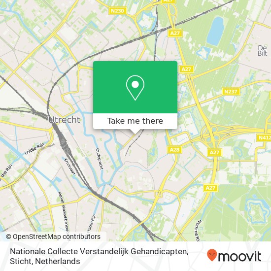 Nationale Collecte Verstandelijk Gehandicapten, Sticht map