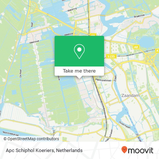 Apc Schiphol Koeriers map