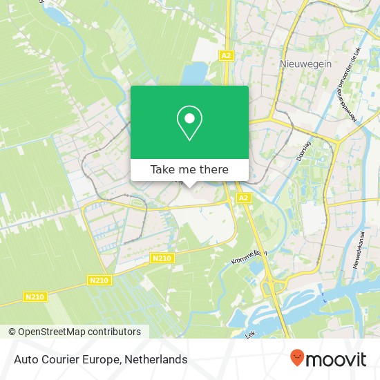 Auto Courier Europe map