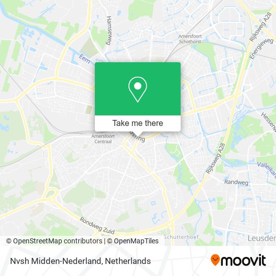 Nvsh Midden-Nederland map