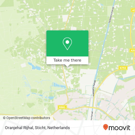 Oranjehal Rijhal, Sticht map