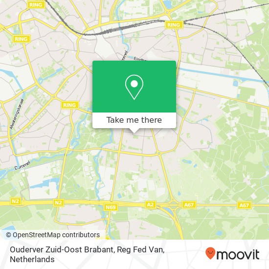 Ouderver Zuid-Oost Brabant, Reg Fed Van Karte