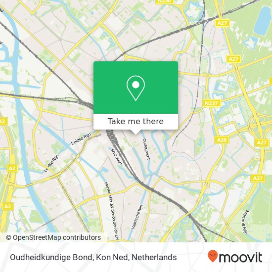 Oudheidkundige Bond, Kon Ned map