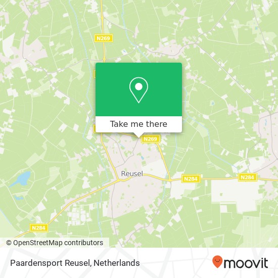 Paardensport Reusel map