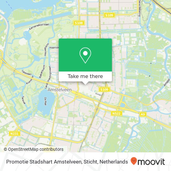 Promotie Stadshart Amstelveen, Sticht map