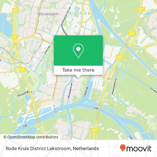 Rode Kruis District Lekstroom map