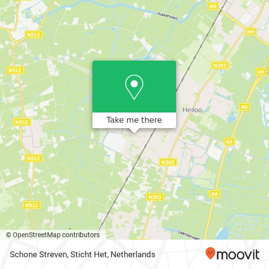 Schone Streven, Sticht Het map