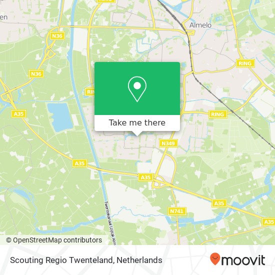 Scouting Regio Twenteland map