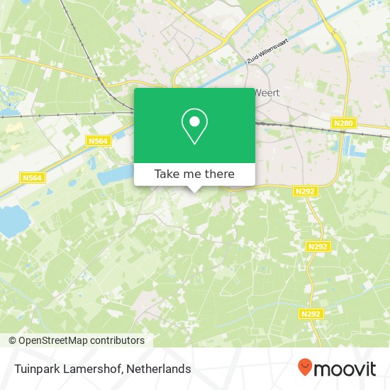 Tuinpark Lamershof map