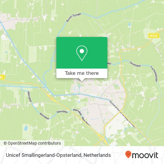 Unicef Smallingerland-Opsterland Karte