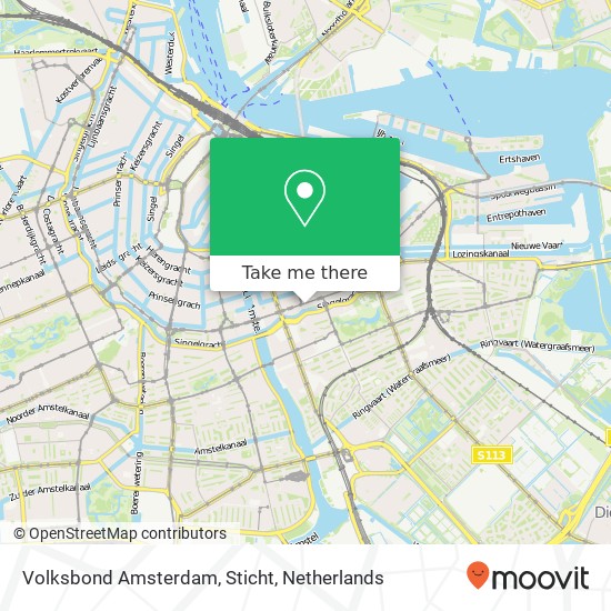 Volksbond Amsterdam, Sticht Karte