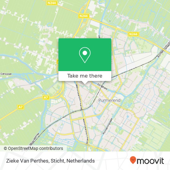 Zieke Van Perthes, Sticht map