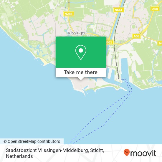 Stadstoezicht Vlissingen-Middelburg, Sticht Karte